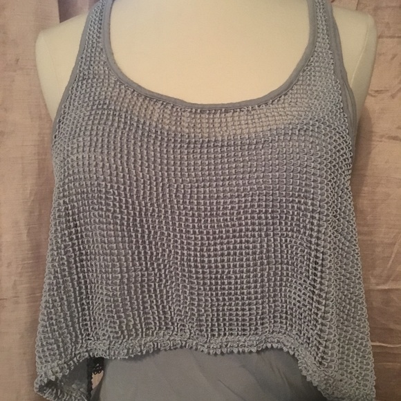 Mesh Layered Racerback Top - Picture 3 of 5